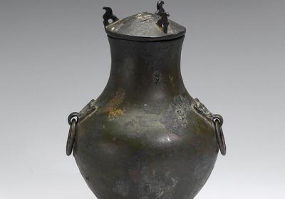 图片[2]-Hu jar with animal-mask ring handle, Han dynasty (206 BCE-220 CE)-China Archive